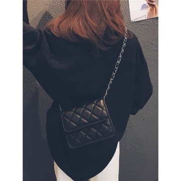 法國ZAMP官方真皮女包2026新款潮時尚百搭小方包小香風菱格斜挎包