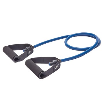 Reebok Resistance Tube 阻力訓練拉力繩 藍色 高強度全身訓練 舒適握把設計  138 x 12.4 x 2.7cm  1條