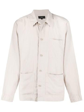 Vince - hemp shirt jacket - men - Hemp - S - Neutrals