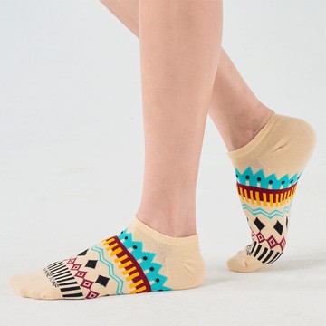 冬日慶典 踝襪 - 米(F)