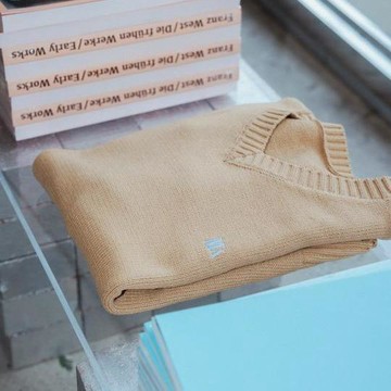 FREAK'S STORE MA 單點logo刺繡V領針織衫