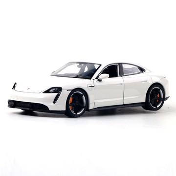 WELLY 1:24 保時捷 Taycan Turbo S 壓鑄模型車  1個  白色