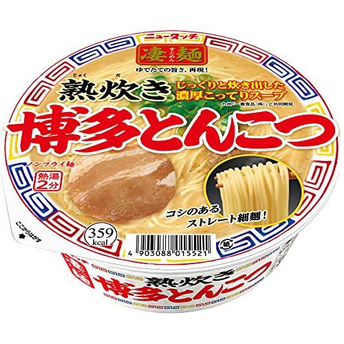 ニュータッチ 凄麺 熟炊き博多とんこつ 110g×12個