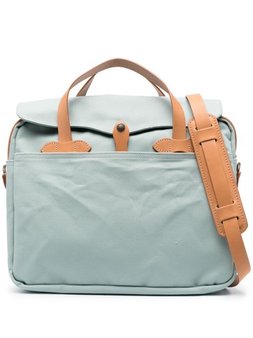 Filson - Original top-handle laptop bag - men - Calf Leather/Cotton - One Size - Green