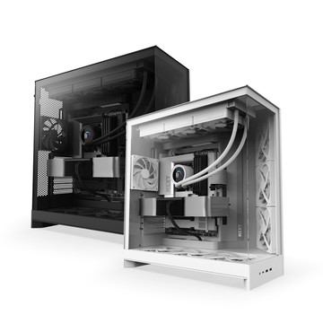 NZXT H9 FLOW 機殼(E-ATX/附4風扇/支援10風扇/2年保固/電競)