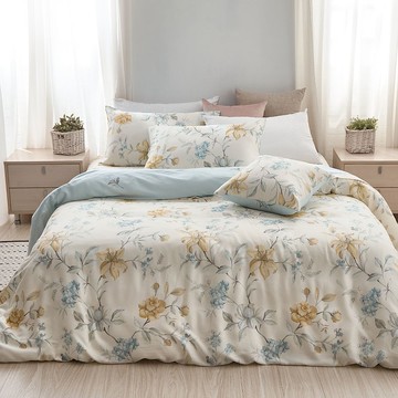 床包被套組-雙人/加大/ 40支萊賽爾天絲 / 甜醉詩音 台灣製