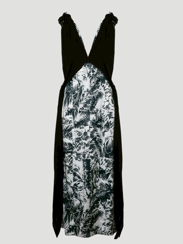 Bottega Veneta Print Silk Feathers Dress