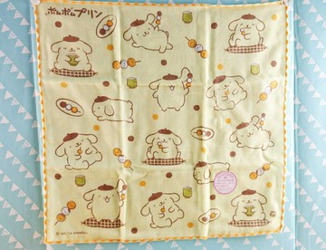 【震撼精品百貨】Pom Pom Purin 布丁狗 手帕 丸子 震撼日式精品百貨