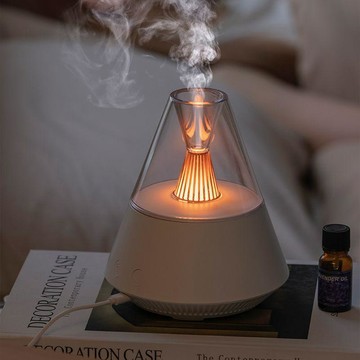 🔥臺灣熱賣⚡️伴睡燭光香薰機加溼器usb家用衛生間辦公室除臭臥室補水噴香機🎉