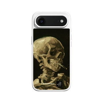 iPhone Air SolidX 白 - Van Gogh Museum - Crâne de squelette fumant une cigarette
