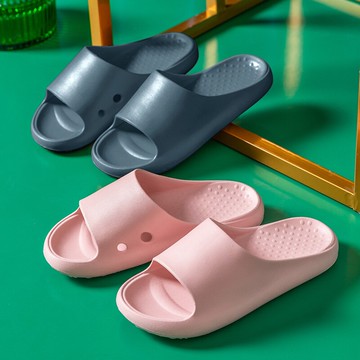 新款涼拖鞋女夏季簡約純色家用室內軟底防滑浴室洗澡情侶家居一對