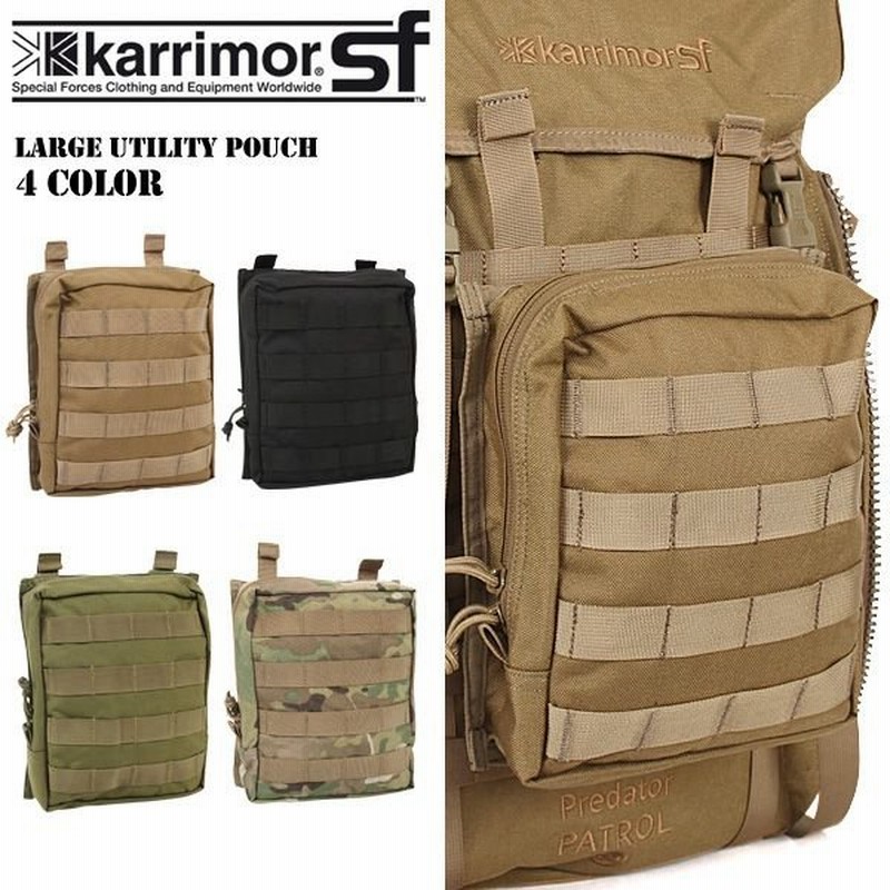 Karrimor Sf カリマーsf Large Utility Pouch 4色 ミリタリーポーチ プレデター45 オプション リュック Molleシステム 対応 Sx モールシステム 通販 Lineポイント最大0 5 Get Lineショッピング