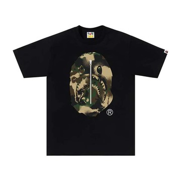 BAPE Map Camo Ape Head Shark Tee 猿人 鯊魚 迷彩 短袖 黑色 1L30110023-BN [台灣現貨]