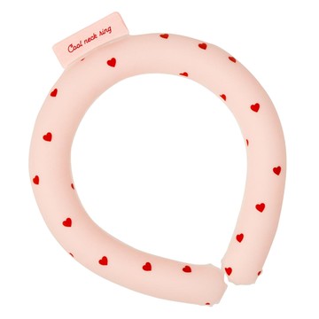 akachan honpo - 涼感項圈-滿版圖案-粉紅色 (內圈約30cm)