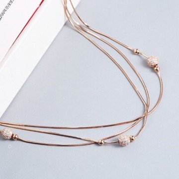 925純銀項鍊-簡約淡雅流行時尚母親節情人節生日禮物女飾品2色73gx47【獨家進口】【米蘭精品】