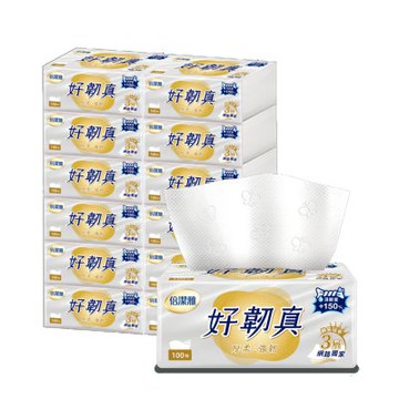 倍潔雅好韌真3層抽取式衛生紙100抽12包6袋/箱【網路獨家】