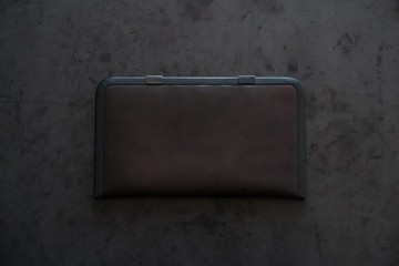 【新品】longwallet <牛皮 #choco> 01