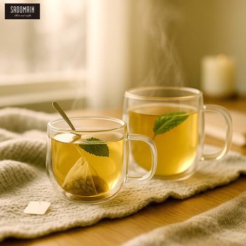 買一送一【仙德曼SADOMAIN】雙層玻璃咖啡馬克杯2入組(450ml)共四杯