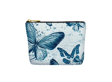 中零錢包 防潑水 平織緹花  戀蝶沁