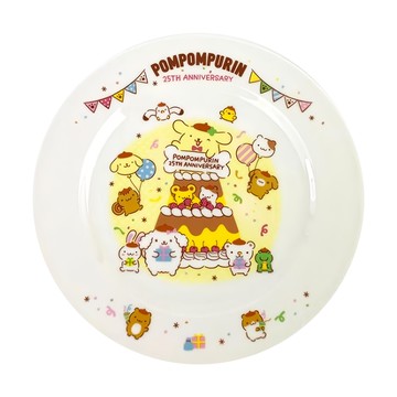 布丁狗 25週年 陶瓷圓盤  1個  白色  2 x 19.5cm