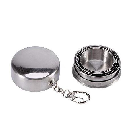 Guys of the Universe Folding Stainless Steel Camping Coffee Mug Piece Set Cups for Survival Gear 並行輸入品