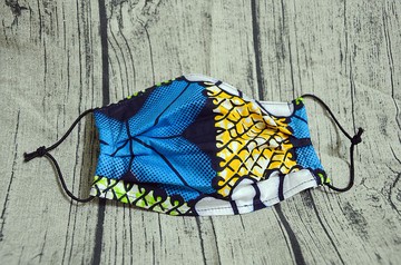 非洲花布口罩套-沁涼冰沙