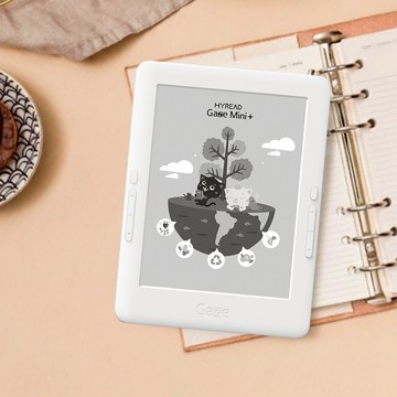 【皮套組合優惠 $7099 +登錄送好禮】HyRead Gaze Mini+ 6 吋電子紙閱讀器 - 經典白