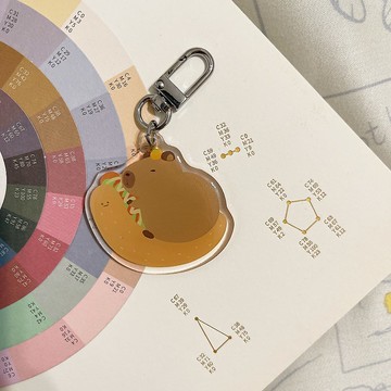 多款動物-滴膠鑰匙圈/手繪插畫/壓克力鑰匙圈