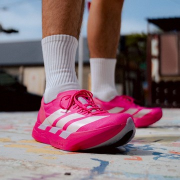 Adidas 愛迪達 Adizero Adios Pro 4 M JR1269 男女 慢跑鞋 跑鞋 路跑 桃紅