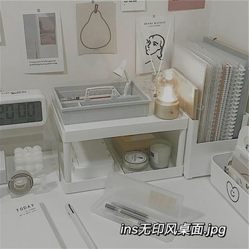 免運費🔥韓國ins衕款簡約風學生書桌改造桌麵收納雙層置物架收納架子