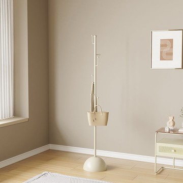掛衣架奶油風創意設計師臥室家用室內落地衣架客廳門口單桿衣帽架197SFY 快速出貨