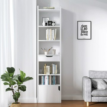 公司貨附發票 書柜落地批發書架儲物柜帶門多層置物架客廳臥室收納柜家用展示柜 快速出貨