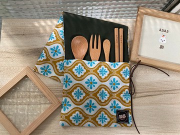 老窗花綑綁式餐具套