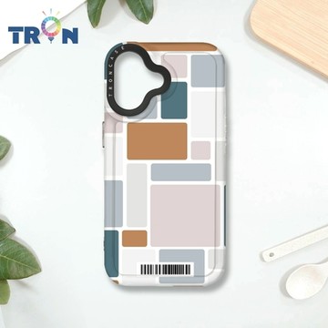 TRON IPHONE 16 風格派不規則格子A款 防摔 MAGSAFE 磁吸 太空載具殼 透黑 手機殼