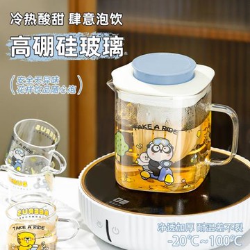 泡茶壺2025新款家用大容量玻璃茶壺高硼硅玻璃水壺電陶爐煮茶壺女