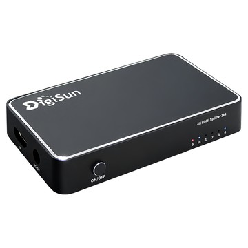 DigiSun 得揚 4K2K HDMI 1x4 影音分配器 支援TV/螢幕 PS4/Xbox STB/藍光DVD播放機  VH714  1個