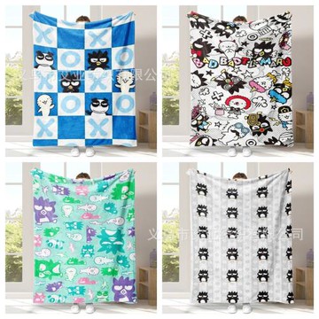 酷企鵝卡通可愛動漫多圖案可來圖毛毯法蘭絨午睡毛毯空調毛巾被