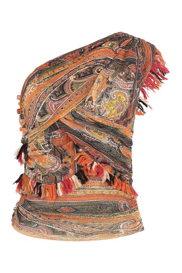 Isabel Marant Devona Printed Asymmetric Top