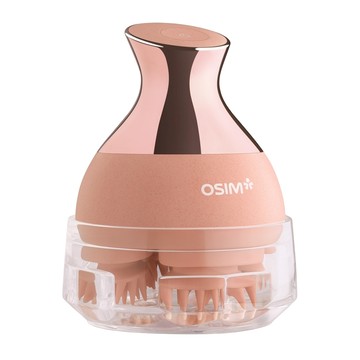 OSIM 摩力抓抓2/頭部按摩/小髮寶 大面積按摩 頭皮放鬆舒適享受 深層護理 舒緩壓力放鬆身心 工學握柄 使用輕鬆  OS-190  玫瑰色