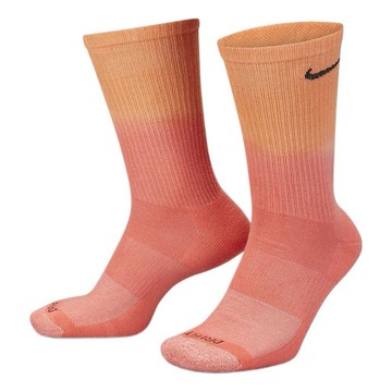Nike Logo Gradient Sports Training Socks Unisex 2 Pairs Multicolor