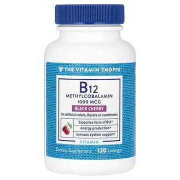 The Vitamin Shoppe, B12，黑櫻桃，1000 微克，120 片