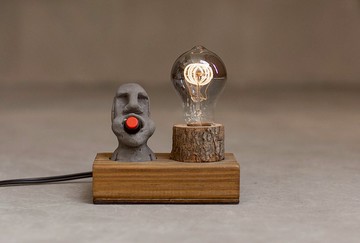 曙MUSE 摩艾開關木紋桌燈 LED燈 鎢絲燈泡 USB燈 擺飾