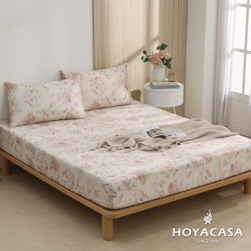 HOYACASA 60支天絲枕套床包三件組- 花郁(加大)