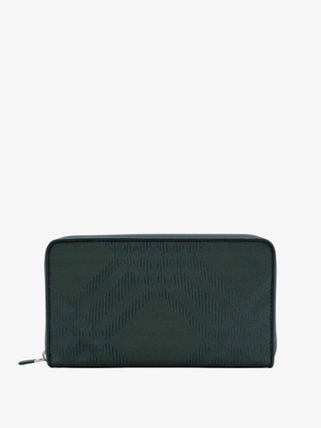 Coated canvas wallet with check motif - BURBERRY - gender_Man
