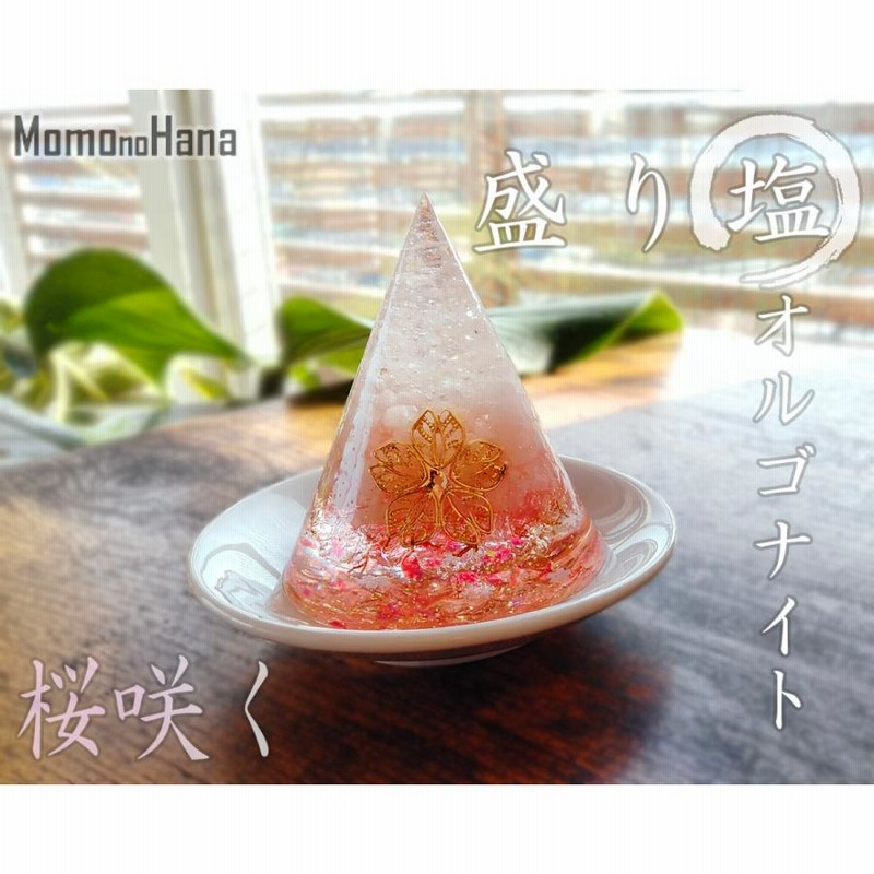 白蛇抜け殻入りプレミアムオルゴナイト＊盛り塩(大)＊スーパーセブン