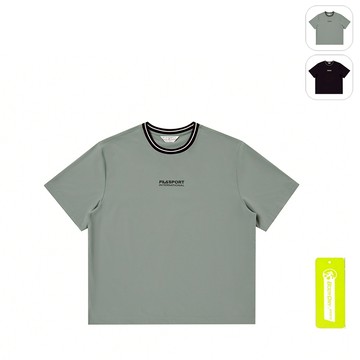 【FILA】中性 吸濕排汗 短袖 圓領T恤-灰綠 1TEY-1467-OV