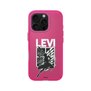 iPhone 16 Pro Clear 粉漾桃 - 進擊的巨人 Attack On Titan - S2&S3 - 里維兵長剪影