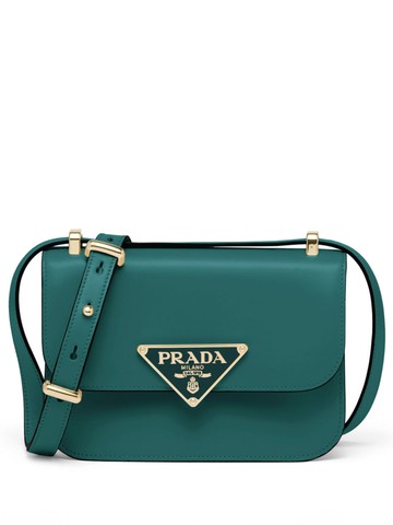 Prada - Emblème Saffiano leather shoulder bag - women - Leather - OS - Green