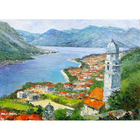 油彩画 洋画 (油絵額縁付きで納品対応可) M20号 「ロワール