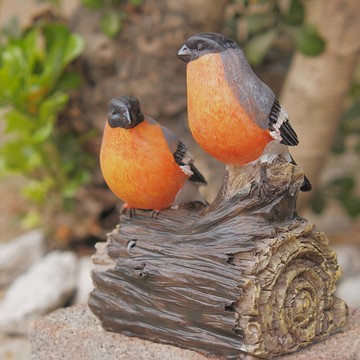 家居客廳花園庭院陽臺裝飾禮物仿真影控太陽能小鳥樹脂動物擺件